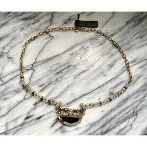 J. Crew Statement Rhinestone Neckalace - Clear Beads